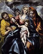 El Greco The Holy Family with St Mary Magdalen oil painting reproduction